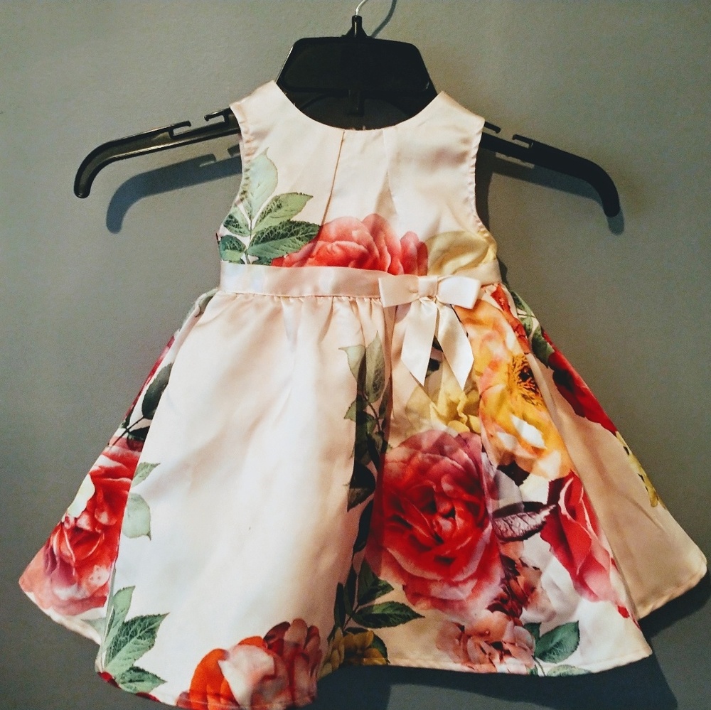Zunie 2t toddler girls floral dress - Picture 1 of 3